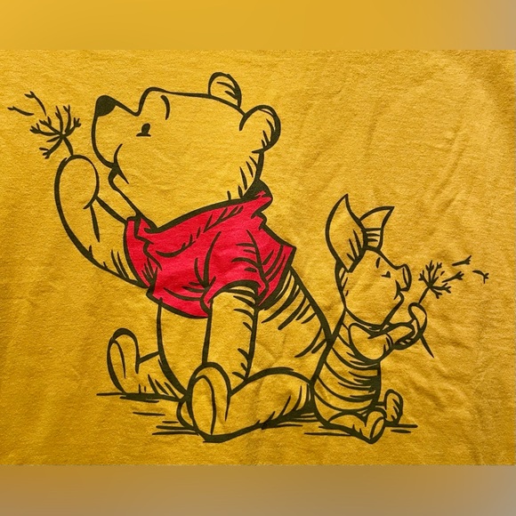 Disney Winnie the Pooh & Piglet Short Sleeve Tee 2X Unisex Shirt - Picture 3 of 4